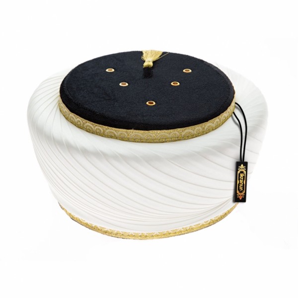 Şecaat Krem Siyah Sarık