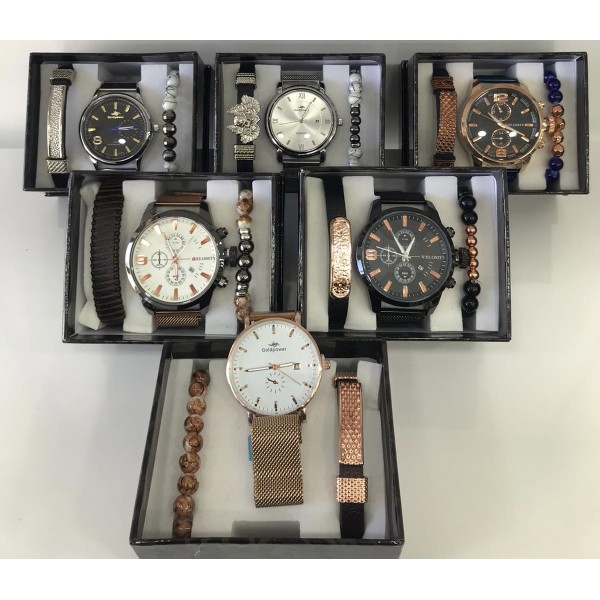 Hediyelik Kol Saati Erkek(Kutu Set)