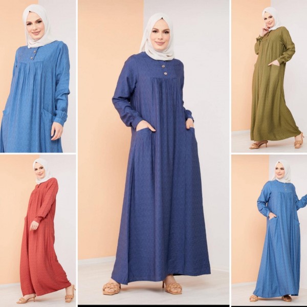 Keten Boydan Elbise(yeni)