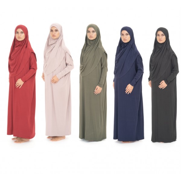 Namaz Elbisesi Tek Parça Düz Viskon