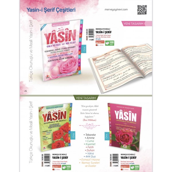 Yasini Şerif Çeşitleri