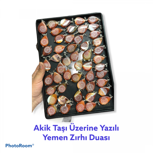Yemen Zırhı(Akik taşı üzerine yazılı)